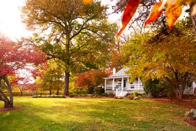 Madison Spencer Virginia Cottage with Fall Leaves