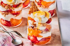 Southern Living Strawberry-Orange Fools in the glasses to serve