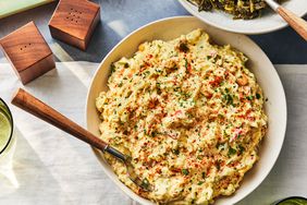 Southern Living Maude Crawford Bartonâs Potato Salad in a bowl to serve