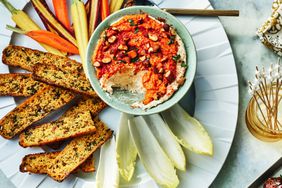 Two-Layer Pimiento And Cheese Dip With Smoked Almonds