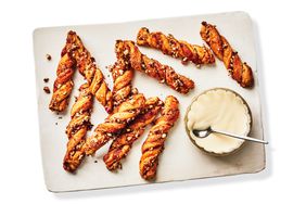 Southern Living Cinnamon Pecan Twists on a platter ready to serve