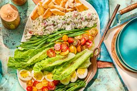 Southern Living Southern NiÃ§oise Salad on a platter to serve 