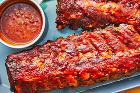 Baby Back Ribs With Coffee-Bourbon Barbecue Sauce