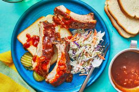 Baby Back Ribs With Coffee-Bourbon Barbecue Sauce