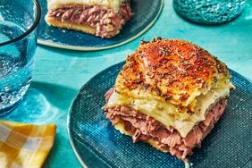 Southern Living Roast Beef Sliders on plates to serve