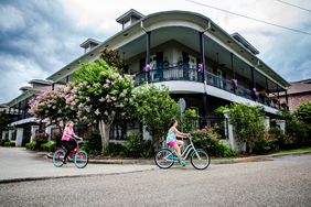 Biking in Downtown Covington, LA