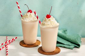 Southern Living Bushwacker drink in glasses to serve 