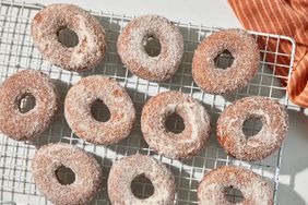 Southern Living Cake Donuts on a cooling rack ready to serve 