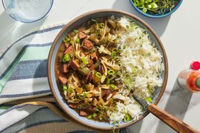 Southern Living Chicken Gumbo in a bowl to serve