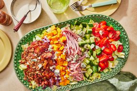 Southern Living Chopped Salad prepared on a platter to serve