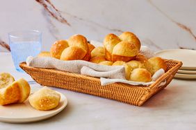 Southern Living Cloverleaf Rolls in a basket to serve