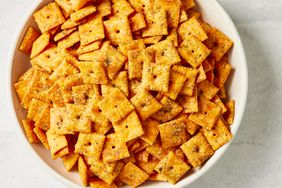 Southern Living Ranch Cheese Crackers in a bowl to serve