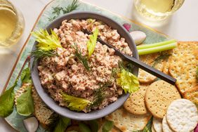 Southern Living Deviled Ham in a bowl to serve with crackers 