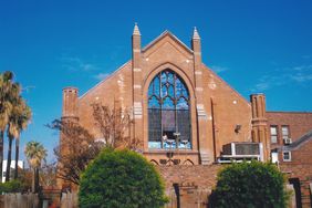 The Sealy window was damaged by Hurricane Ike in 2008.