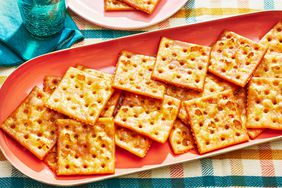 Southern Living Fried Saltines on a platter to serve 