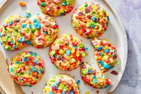 Southern Living Fruity Pebbles Cookies on a plate to serve 