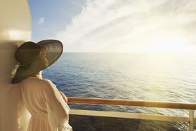 woman on a cruise ship