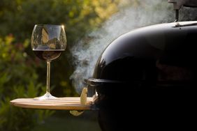 Smoker and red wine