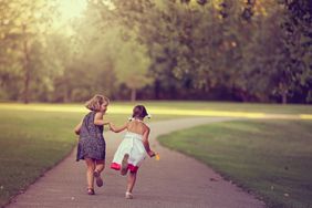 kids holding hands