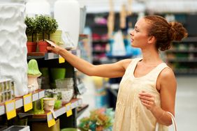 Woman shopping for home decor