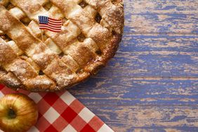 Apple Pie with American Flag