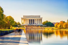 Lincoln memorial and pool in Washington DC