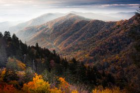 Sunrise in the Smoky Mountains