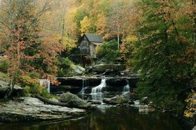 Glade Creek Grist Mill Falls 