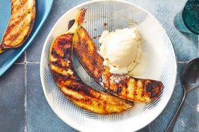 Southern Living Grilled Bananas in a bowl to serve with ice cream