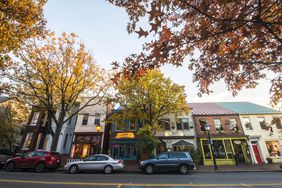 King Street in the fall in Old Town Alexandria