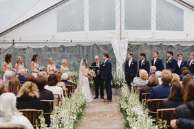 Rainy Wedding Ceremony Tent