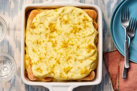 Southern Living Lemon Tiramisu in the dish to serve