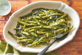 Southern Living Milk Green Beans in a dish to serve