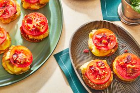 Mini Hot Browns on platters - Southern Living