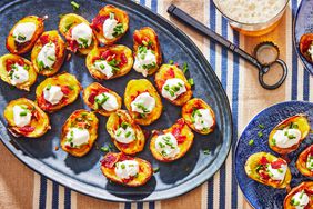 Southern Living Mini Potato Skins on a platter to serve 