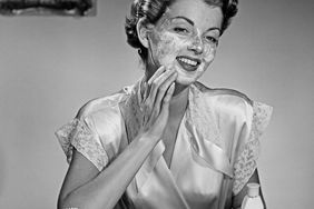 Vintage Woman Applying Ponds Cream