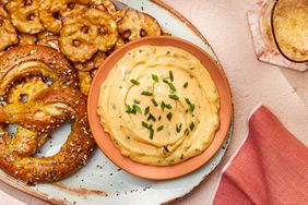 Southern Living Pretzel Dip in a bowl to serve with pretzels 