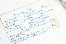 Molly Bolton Handwritten Recipe Card