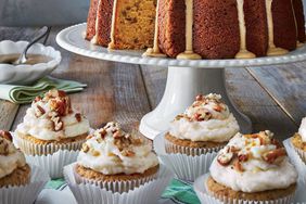 Pumpkin-Spice Bundt with Brown Sugar Icing and Candied Pecans