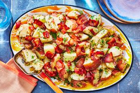 Southern Living Living Red Potato Salad on a platter to serve 