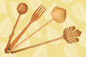  JABIHOME 4 Wooden Spoons and Forks Set