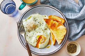 Southern Living Over Easy Eggs on a plate with toast