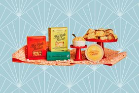 A collage of Callie’s Hot Little Biscuit Share the Love Gift Basket