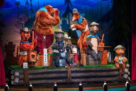 Five Bear Rugs, featuring Zeke, Zeb, Ted, Fred, and a bear named Tennessee. All of them can be seen at the Country Bear Musical Jamboree opening July 17, 2024, at Magic Kingdom Park in Walt Disney World Resort.