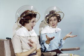 Women talking in salon