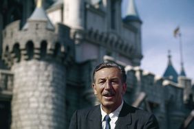 Walt Disney At Disneyland Grand Opening