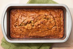 Southern Living Zucchini Bread baked in pan