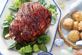 Honey-Port Ham with Whipped Dijon Cream